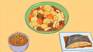 "The roasted meat with potatoes has a very strong aroma, with a hint of sugar and a barbecue-like ar