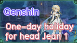 One-day holiday for head Jean 1