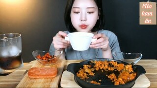 Cơm chiên kim chi phô mai rong biển và thịt nguội 6 #amthuc