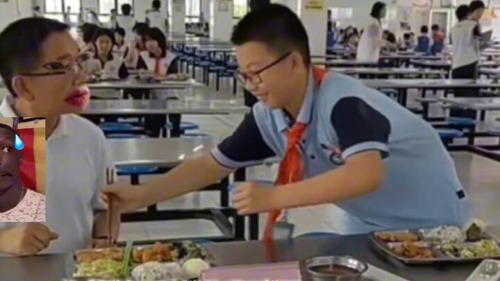 "Principal, do you want to eat chicken steak?"