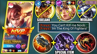 YIN VS SINGAPORE NO.1 FREYA | YIN NEW BEST BUILD TO COUNTER PRO FREYA IN MIDLANE | MOBILE LEGENDS