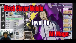 Black Clover Mobile Level Up All Mage