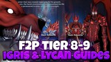 [Solo Leveling: Arise] - F2P TEAMS FOR TIER 8 & TIER 9 IGRIS AND LYCANS! GET LEGENDARY ARTIFACTS