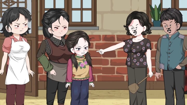 The 8-year-old silly grandson got first place in the final exam, but he didn't know that the family 