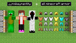 mikey + maizen jj + entity 303 + all minecraft armors = ???