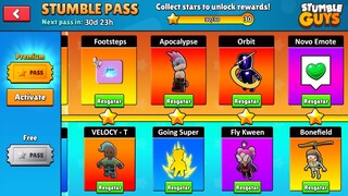 CHEGOU NOVO PASSE 0.46 DO STUMBLE GUYS COM SKINS ESPECIAIS [VEJA AGORA] - BUGOU