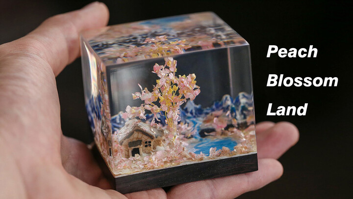 [DIY]How to make a Peach Blossom Glen with epoxy resin