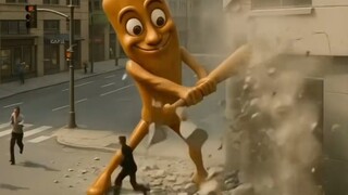 The stick man destroyed the house!