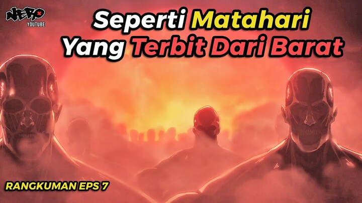 UMAT MANUSIA AKAN DIBINASAKAN OLEHNYA... - ALUR CERITA ANIME ATTACK ON TITAN FINAL PART 2 EPISODE 7