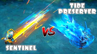 Gatotkaca Tide Preserver VS Sentinel Epic Skin Comparison