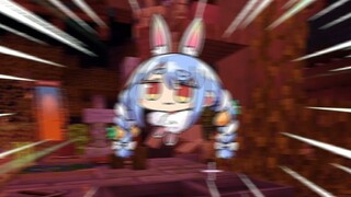Meet Peko at Minecraft!!!