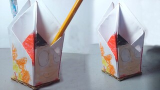 Hộp Giấy - cách gấp hộp bút bằng giấy a4 - hộp bút bằng giấy - Làm hộp đựng bút đơn giản bằng giấy