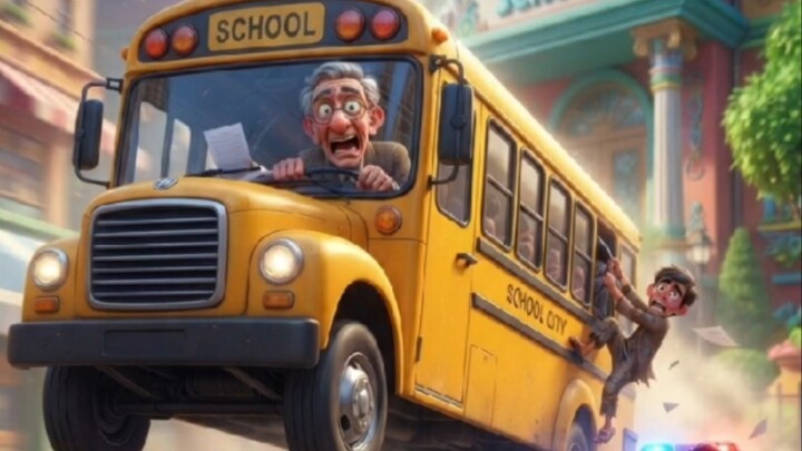 “NO DRIVER! 😱🚌 The School Bus Went Crazy!”