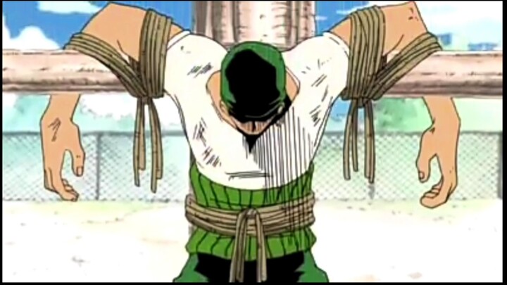 Awal pertemuan Luffy  dengan Zoro!