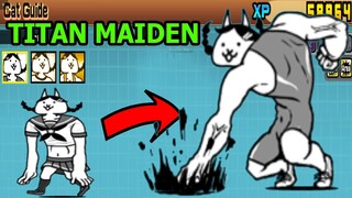 Tiêu Diệt Và Tiến Hóa Mèo Titan Sinh Viên Nhật Thành Mèo Cơ Bắp - The Battle Cats Top Game Thành EJ