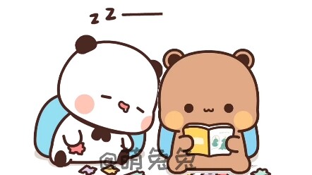 好可爱的一二，在图书馆睡着啦
