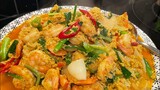 How to make stir fried Shrimp with curry powder | วิธีทำกุ้งผัดผงกะหรี่แบบง่ายๆ