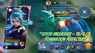 SUYOU UNLEASHED MVP 10.3! 'DOMINATION PERFECTED!' - Build Suyou Tersakit 15 Kill Auto Win!