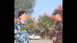 Military training funny famous scenes, great gods have every year, military training is particularly