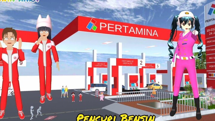 Yuta กลายเป็นเจ้าหน้าที่ปั๊มน้ำมัน Pertamina อันที่จริงมีอันธพาลหัวล้าน ซากุระโรงเรียนจำลอง