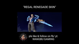 REGAL RENEGADE SKIN | FREDRINN SKIN | #fredrinn  #shortvideo #shorts #short #shortfeed #ml #mlbb
