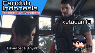 [FANDUB] Leon kepergok Chris, pas lagi mabok di bar • Resident evil Vendetta Fandub Indonesia