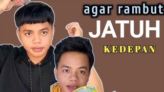 cara agar rambut jatuh ke depan, sangat mudah untuk dilakukan