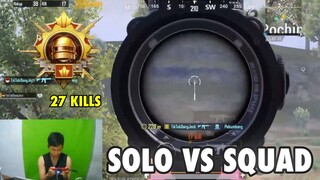 WOW🔥 BEST GAMEPLAY SOLO VERSUS SQUAD😱 | TEMBUS 27 KILLS | ERANGEL EVENT | PUBG MOBILE