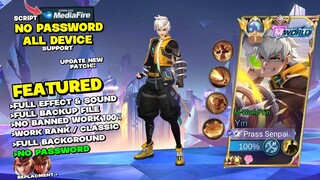 NEW Script Skin Yin M World Revamp No Password | Effect & Voice - New Patch Mobile Legends