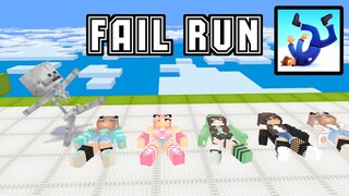 Monster School : FAIL RUN | FUNNY GAME CHALLENGE - Minecraft Animation