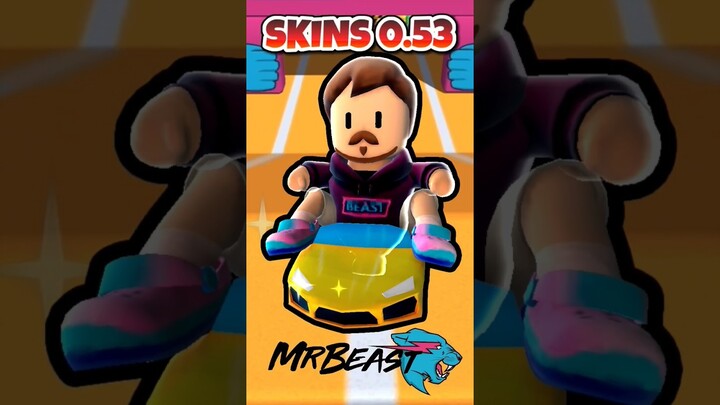 NUEVAS SKINS de Mr.BEAST x STUMBLE GUYS 0.53 ✅ #StumbleGuysxMrBeast #SgExclusive #Mrbeast | ERCASTY