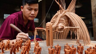 The ancestral giant will take away all your scum! [Wood carving Attack on Titan ]