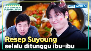 [IND/ENG] Trik yang bikin sup pedas Suyoung lebih enak! | Fun-Staurant | KBS WORLD TV 240408