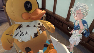 What's wrong? Have you never seen a duck taking a bath?
