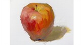 [Gouache] Drawing a Red Apple…