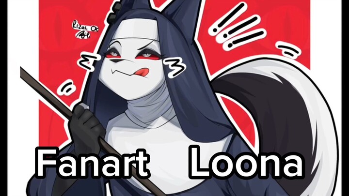 Fanart Loona dari Helluva Boss🔥🔥