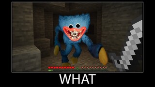 Minecraft wait what meme part 46 Realistic Huggy Wuggy