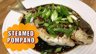 STEAMED POMPANO RECIPE | Pepperhona’s STEAMED POMPANO | HOW TO COOK STEAMED GOLDEN POMFRET 👩🏻‍🍳