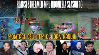 REAKSI SEMUA STREAMER & CASTER MOMEN MONTAGE BRODY CW & FANNY KABUKI, ONIC VS AURA GAME 3 MPL ID S10