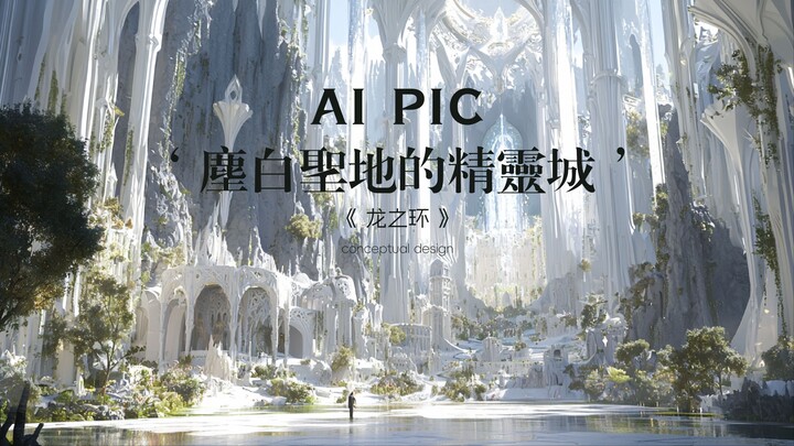 AI pic：龙之环－传闻中的诺多精灵族尘白圣地圣灵涏与护廷二十三城