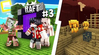 🌴เอาชีวิตรอดบนแพกลางทะเล #3 บุกนรก กับแม่สาวน้อย บนเรือแพ!! (Minecraft ราฟRAFT)