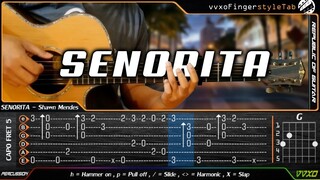 Señorita - Shawn Mendes, Camila Cabello - Cover (fingerstyle guitar) + TABS Tutorial