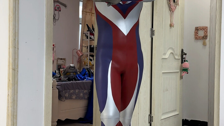 When I put on the Ultraman Tiga suit