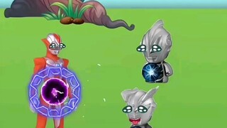 格丽乔老师把能量都分给了小奥特曼