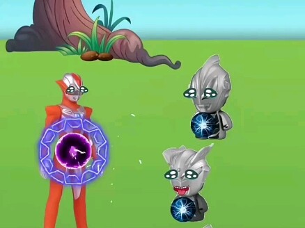 Guru Grigio memberikan seluruh energinya kepada Ultraman Jr.