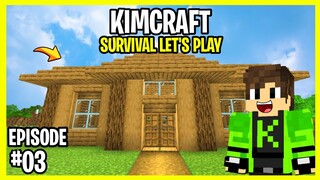 Gumawa ako ng Bahay!|KimCraft Survival Let's Play Episode 03 (Tagalog)