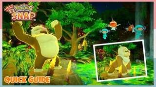 How To Lure Out Slaking In Founja Jungle *Night* | New Pokemon Snap - Quick Guide