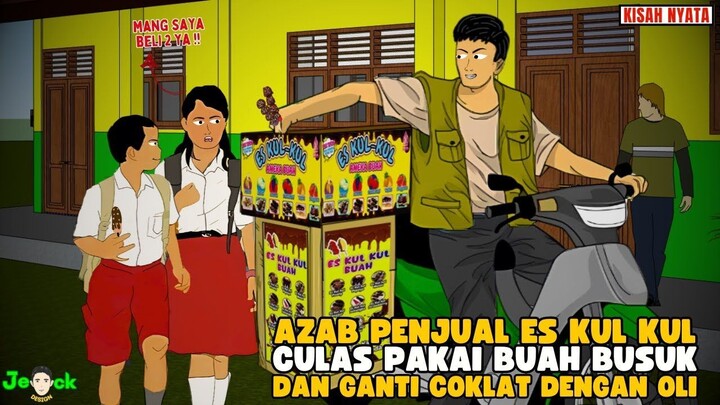 AZAB PENJUAL ES KUL KUL CULAS PAKAI BUAH BUSUK DICAMPUR OLI BEKAS PENGGANTI