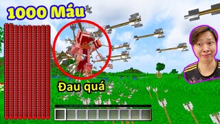 Vinh Có 1000 Máu Có Thể Chịu Đựng Đến Mức Nào ?? Minecraft THỬ THÁCH BẤT TỬ