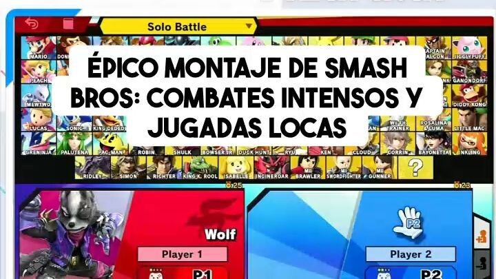Épico montaje de Smash Bros_ Combates intensos y jugadas locas